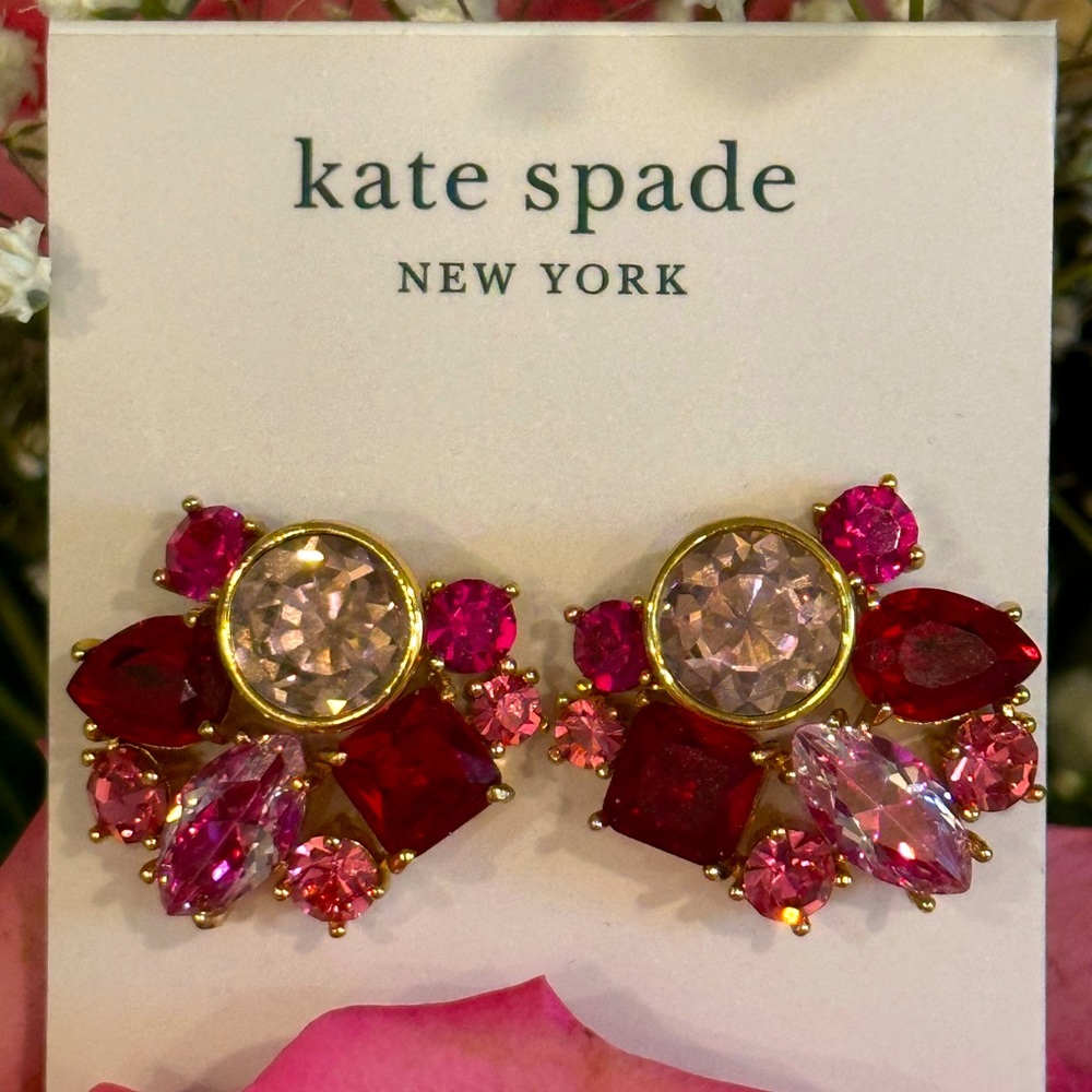 Kate Spade Reflecting Pool Cluster Studs Pink Multi